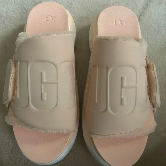 UGG Women’s LA Alto Slide 'Peach Pink' - Picture 3 of 11